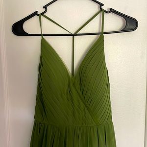Azazie green bridesmaid dress